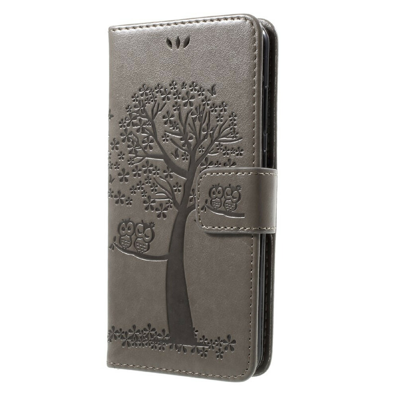 Huawei P10 Lite Tree and Owl Strap Case