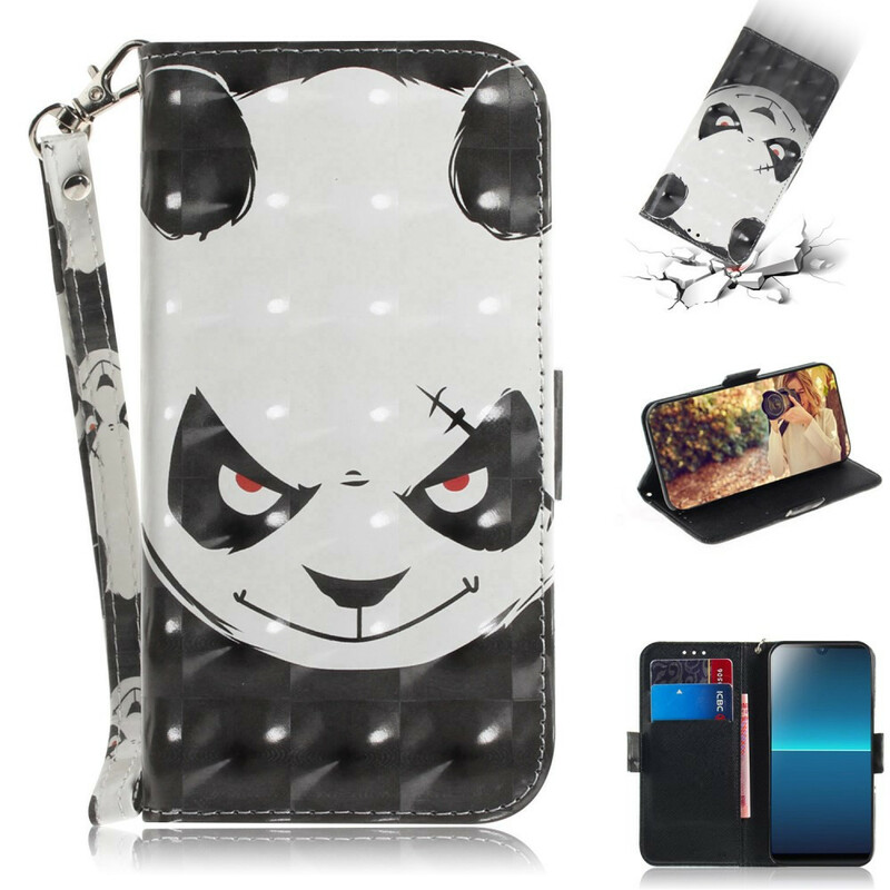 Capa de cinta panda Sony Xperia L4 Angry