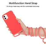iPhone 11 Capa de silicone com cordão colorido iPhone 11 Capa de silicone com cordão colorido