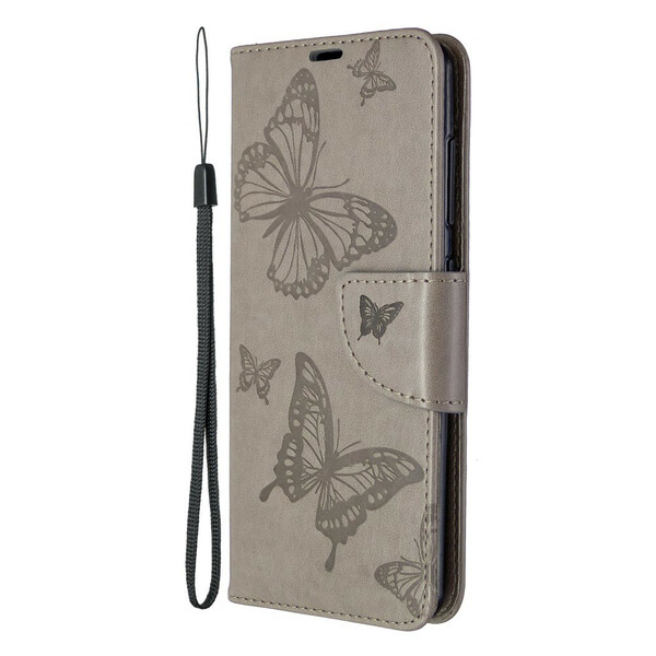 Samsung Galaxy A41 Case The Butterflies in Flight with Strap