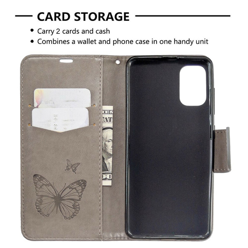 Samsung Galaxy A41 Case The Butterflies in Flight with Strap