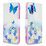 Samsung Galaxy A41 Case Butterflies e Flores Pintadas