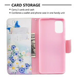 Samsung Galaxy A41 Case Butterflies e Flores Pintadas