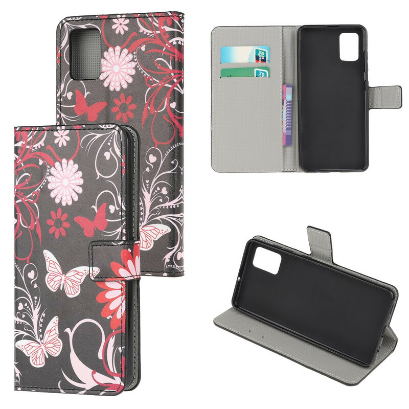 Samsung Galaxy A41 Case Butterflies e Flores