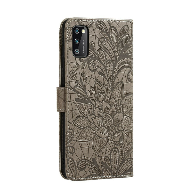 Samsung Galaxy A41 Case Flores Tribais com CordÃ£o