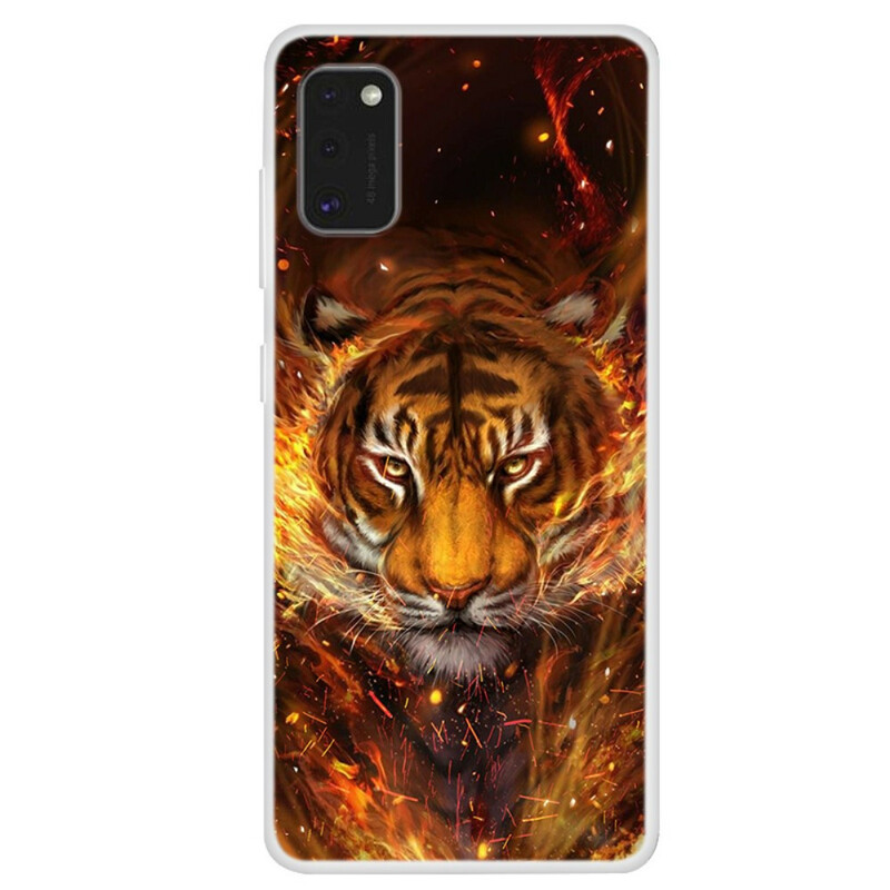 Capa Samsung Galaxy A41 Fire Tiger