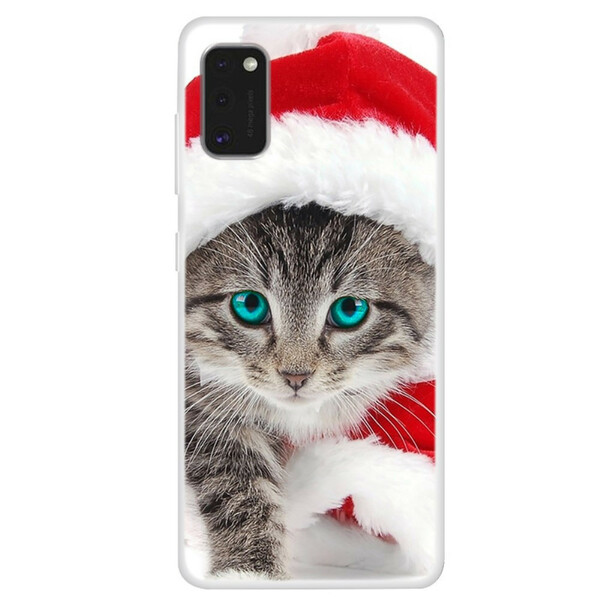 Capa Samsung Galaxy A41 Christmas Cat