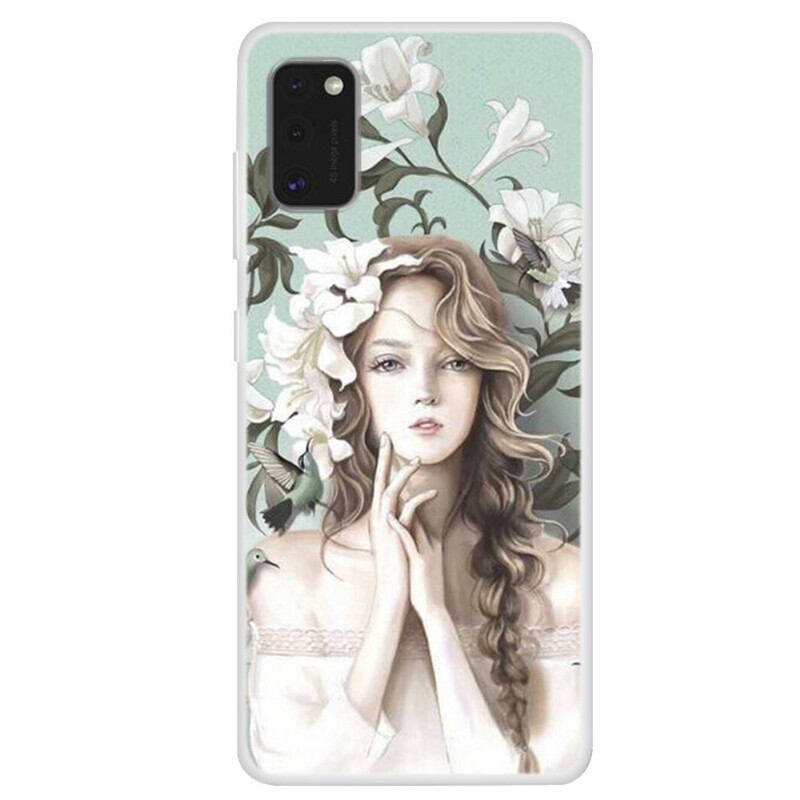 Samsung Galaxy A41 Case The Woman with Flowers