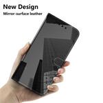 Samsung Galaxy A41 Mock Leather Case MIroir Cover