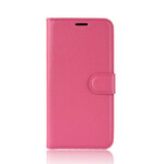 Capa de couro Samsung Galaxy A41 Litchi Clássico Capa de couro Samsung Galaxy A41 Litchi Clássico