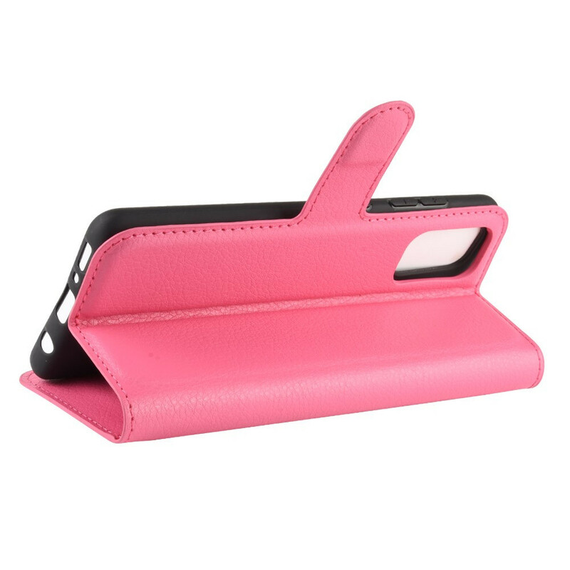 Capa de couro Samsung Galaxy A41 Litchi Clássico Capa de couro Samsung Galaxy A41 Litchi Clássico