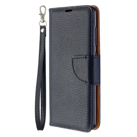 Samsung Galaxy A41 Case Lychee Aba oblíqua de Lychee