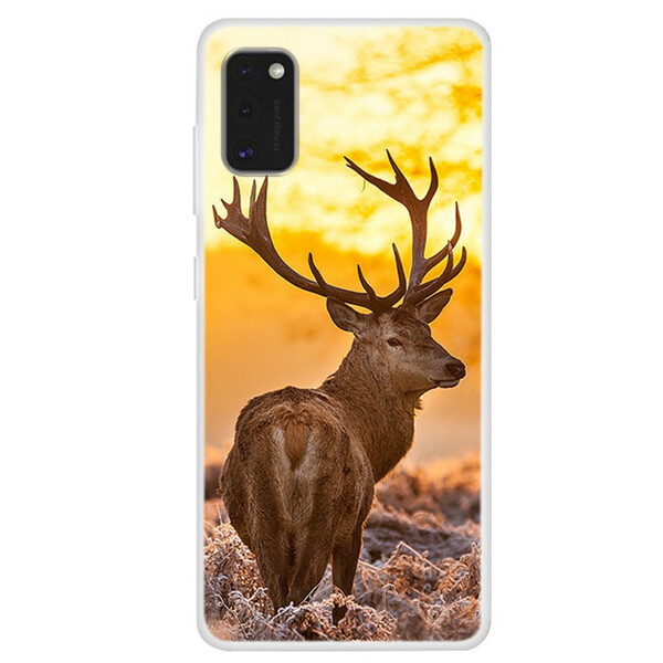 Samsung Galaxy A41 Case Deer and Landscape