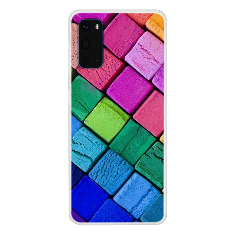 Samsung Galaxy S20 Cubos Coloridos em Capa