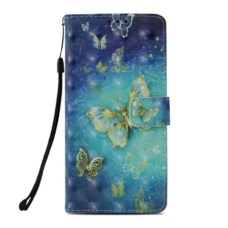 Capa Honor 10 Gold Butterfly