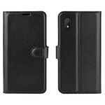 Alcatel 1B Capa de efeito couro Litchi Classic