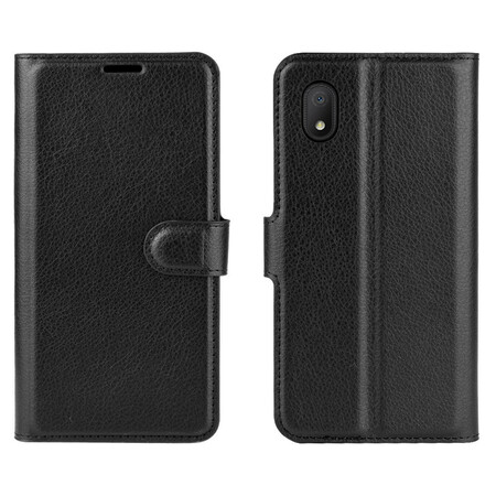Alcatel 1B Capa de efeito couro Litchi Classic