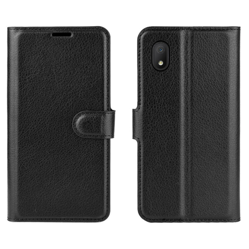 Alcatel 1B Capa de efeito couro Litchi Classic