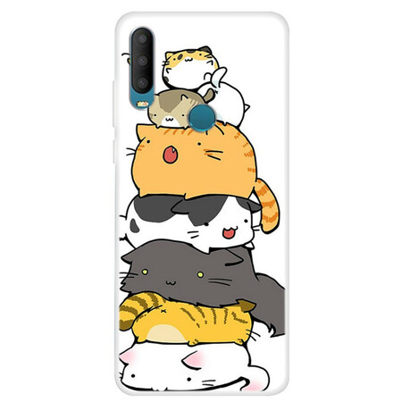 Capa Alcatel 1S Tas De Chats Cartoon