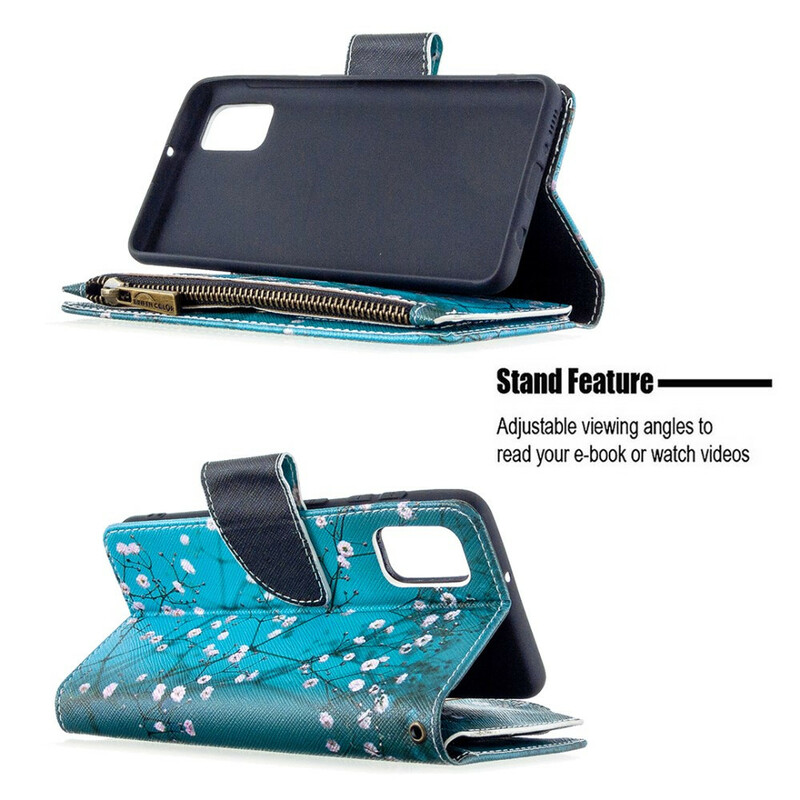 Capa Samsung Galaxy A41 com Zipper Pocket Tree Capa Samsung Galaxy A41 com Zipper Pocket Tree