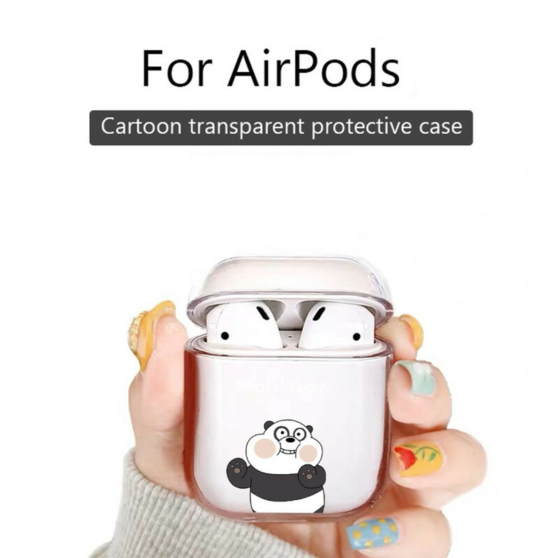 AirPods Capa de Silicone Transparente Série Animal