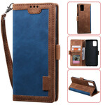 Samsung Galaxy A51 Capa de couro de duas cores reforçado Samsung Galaxy A51 Capa de couro de duas cores reforçado