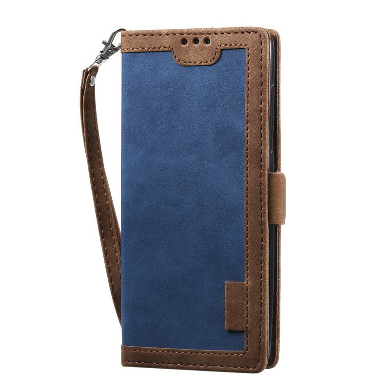 Samsung Galaxy A51 Capa de couro de duas cores reforçado Samsung Galaxy A51 Capa de couro de duas cores reforçado