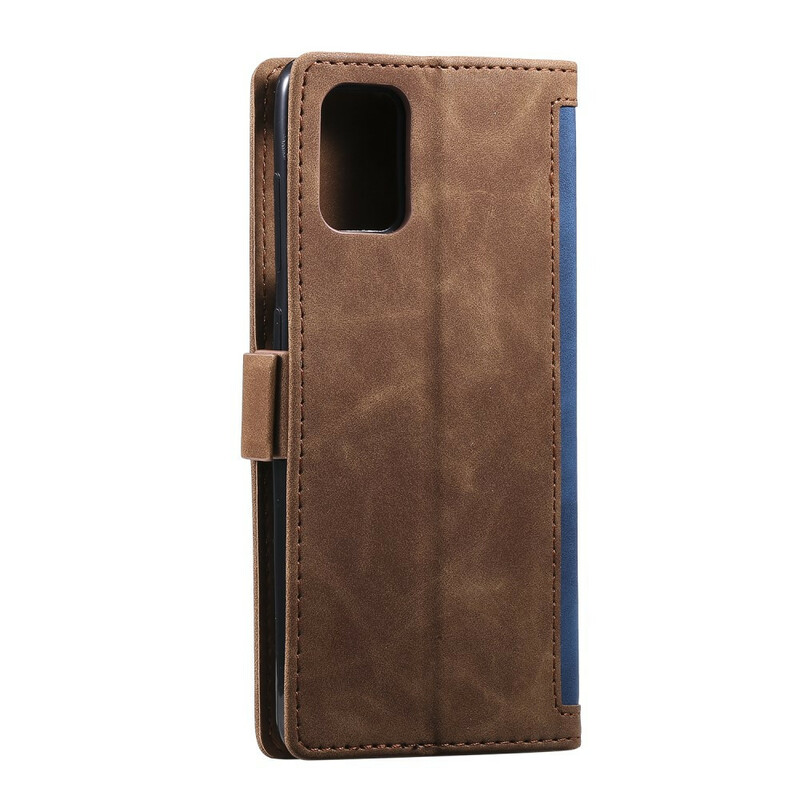 Samsung Galaxy A51 Capa de couro de duas cores reforçado Samsung Galaxy A51 Capa de couro de duas cores reforçado