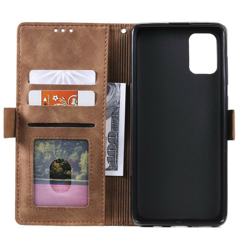Samsung Galaxy A51 Capa de couro de duas cores reforçado Samsung Galaxy A51 Capa de couro de duas cores reforçado