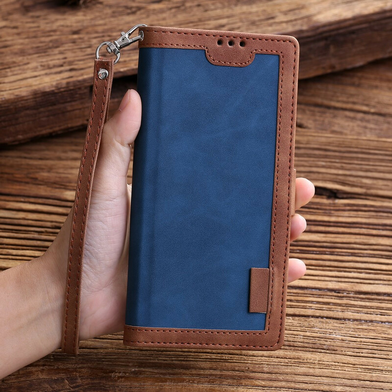 Samsung Galaxy A51 Capa de couro de duas cores reforçado Samsung Galaxy A51 Capa de couro de duas cores reforçado