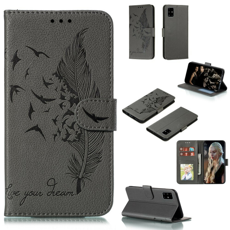 Capa Samsung Galaxy A51 Leatherette Live Your Dream