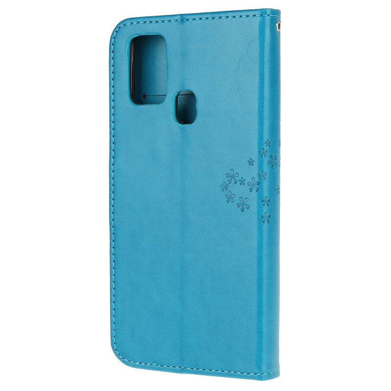 Samsung Galaxy A21s Capa para árvores e corujas