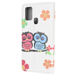 Capa Samsung Galaxy A21s Owl Family