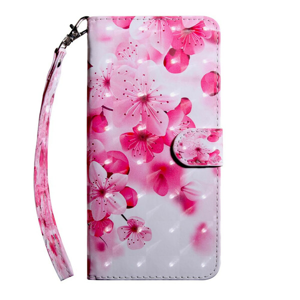 Capa de flores rosa Samsung Galaxy A21s