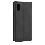 Capa Flip Capa iPhone XR Efeito Couro Mole