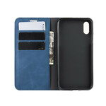 Capa Flip Capa iPhone XR Efeito Couro Mole Capa Flip Capa iPhone XR Efeito Couro Mole