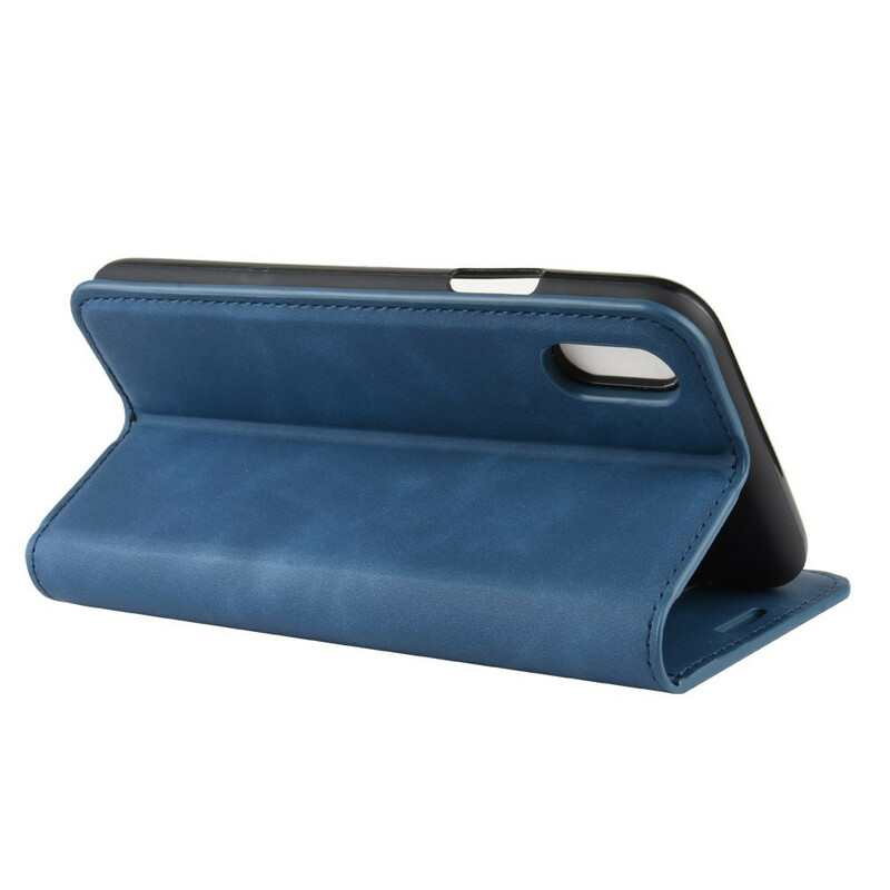 Capa Flip Capa iPhone XR Efeito Couro Mole Capa Flip Capa iPhone XR Efeito Couro Mole