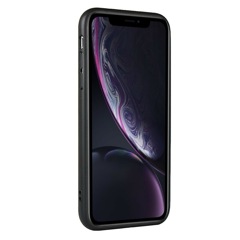 Capa dupla de cartão monocromática para iPhone XR