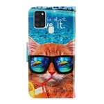 Samsung Galaxy A21s Cat Live It Strap Case