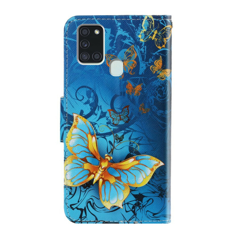 Samsung Galaxy A21s Case Variations Butterfly Strap