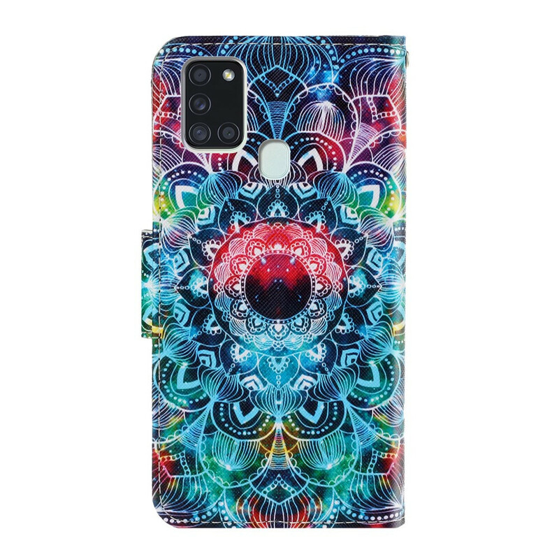 Samsung Galaxy A21s Flashy Mandala Strap Case