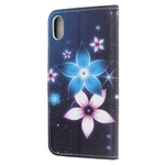 Capa iPhone XR Flores Lunares com CordÃ£o