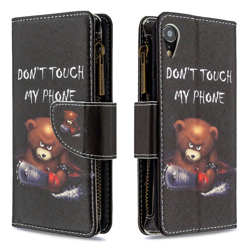 iPhone XR Zipper Pocket Bear