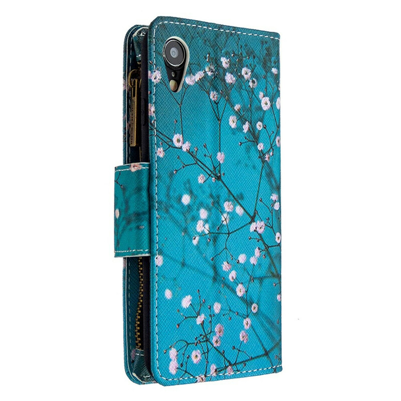 Capa do iPhone XR com bolso com fecho de correr Capa do iPhone XR com bolso com fecho de correr