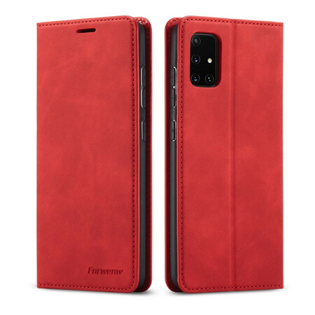 Capa de couro Samsung Galaxy A51 FORWENW