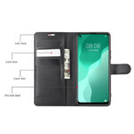 Capa Huawei P40 Lite 5G Leatherette Classic Litchi