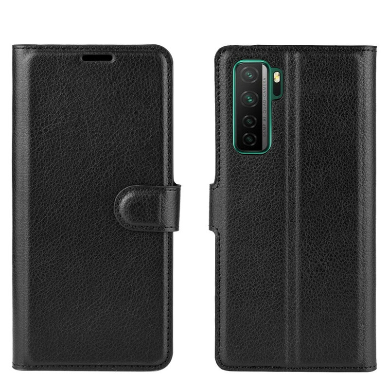 Capa Huawei P40 Lite 5G Leatherette Classic Litchi