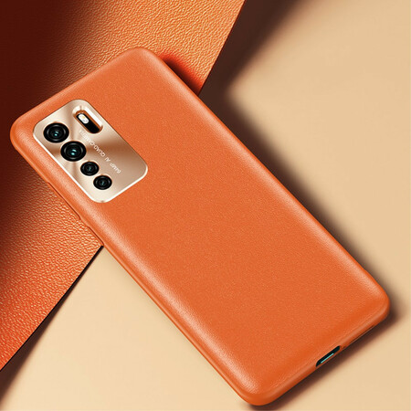 Huawei P40 Lite 5G Estilo Couro Cor da capa