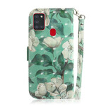 Capa Samsung Galaxy A21s Flower Tree with Strap