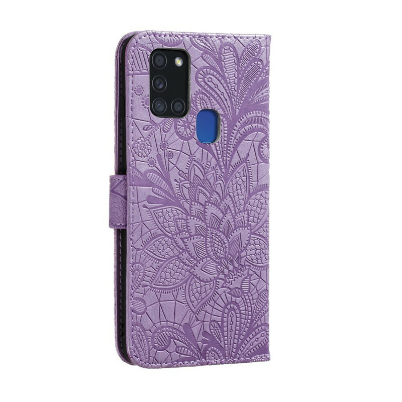 Samsung Galaxy A21s Capa de fita tribal para flores